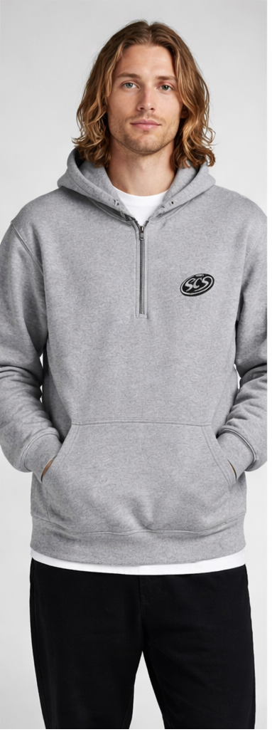 SCS Quarter-Zip Hoodie — Grey